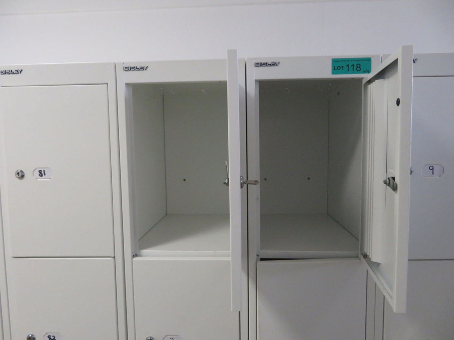 4x Bisley 4 Compartment Personnel Locker. - Image 3 of 3