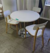 Canteen Table & 3 Chairs.