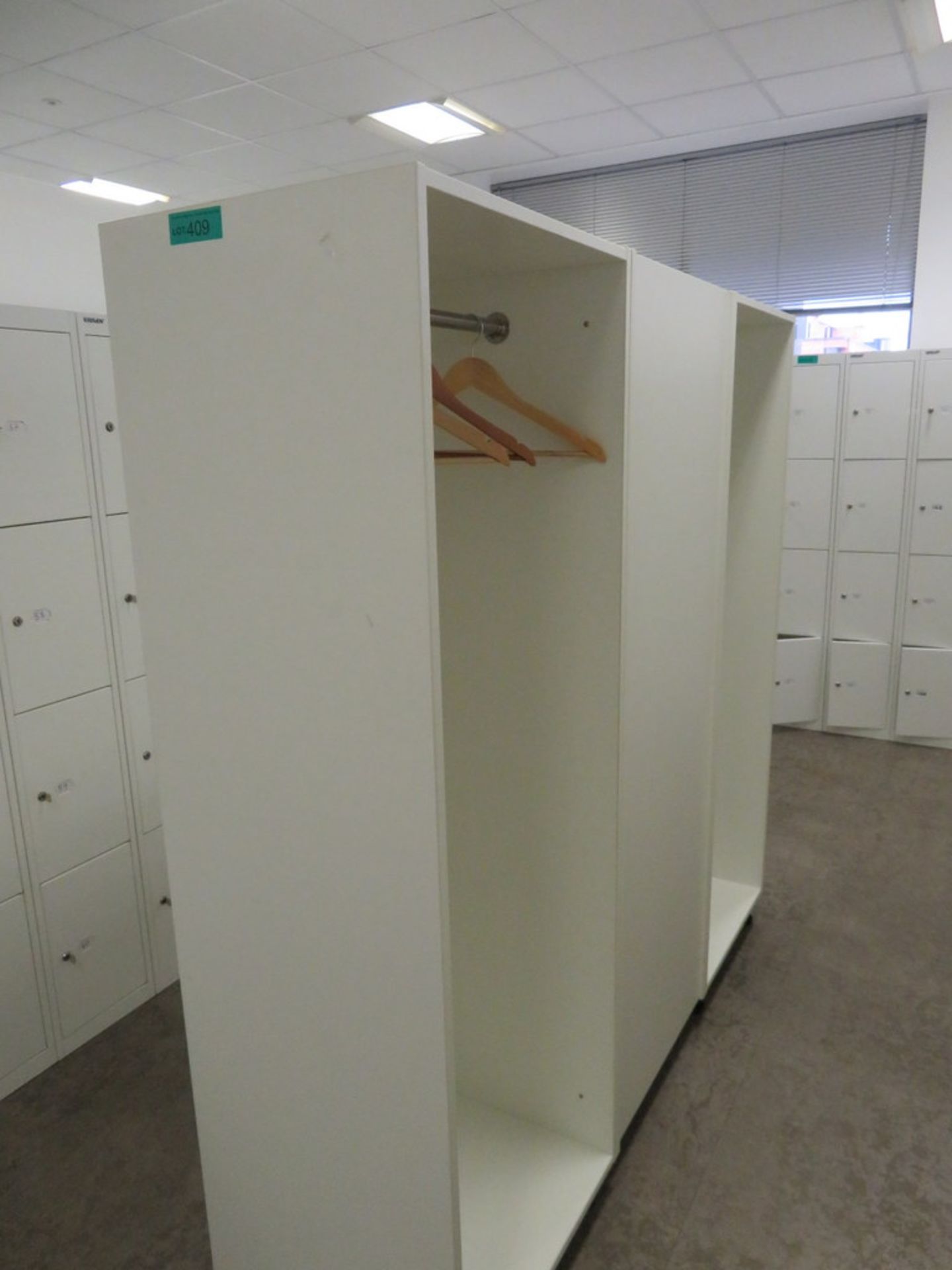 3x Locker Room Clothes Storage Unit.