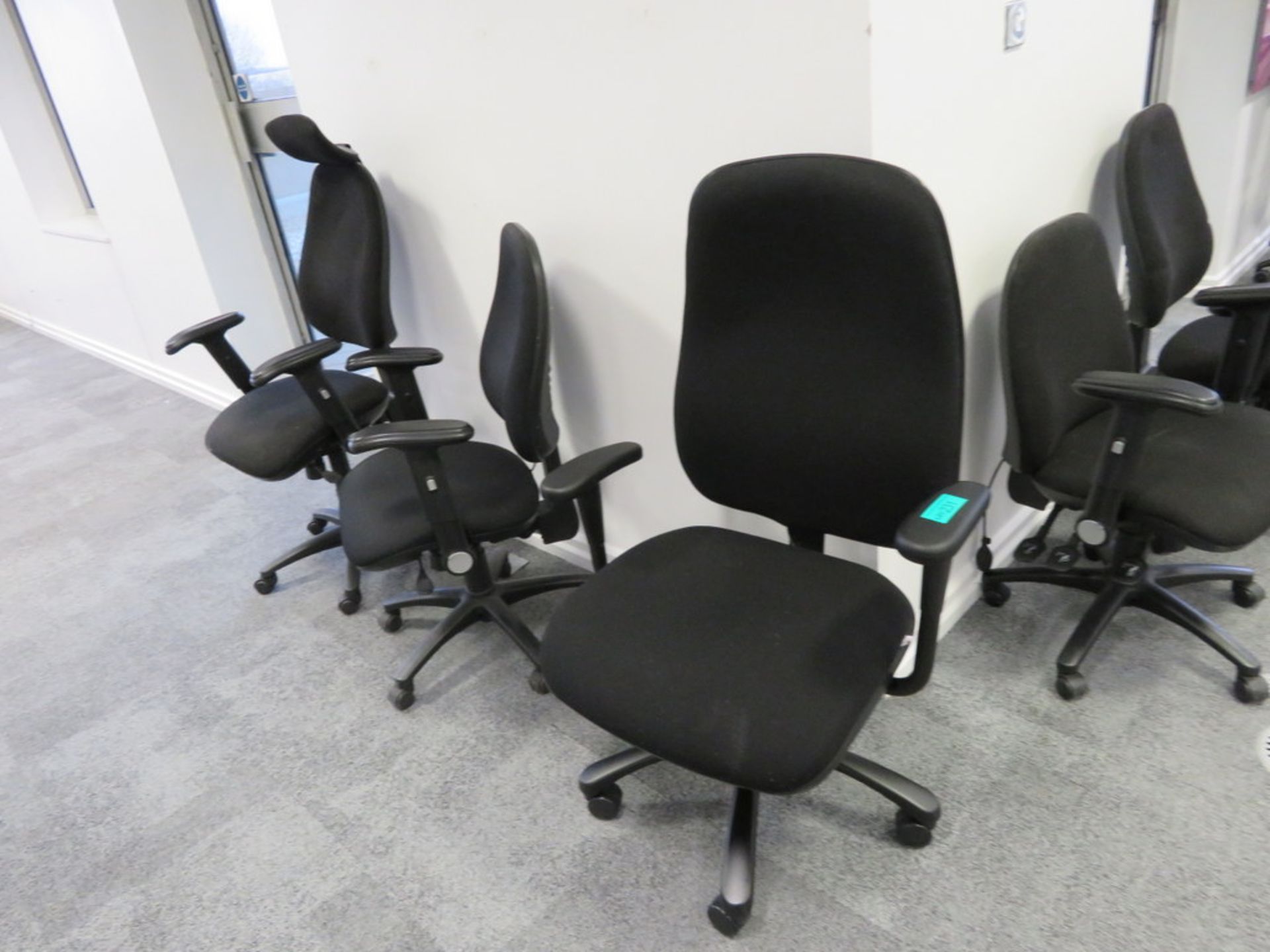 5x Adjustable Office Chairs. Varying Condition. - Image 2 of 5
