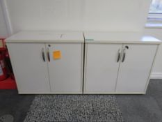 2x Office Storage Cupboards.