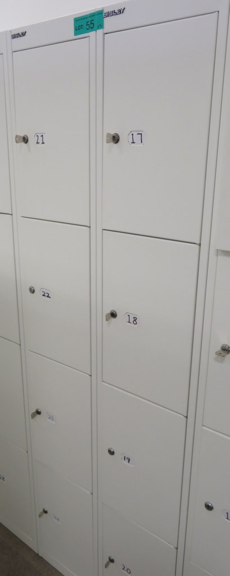 2x Bisley 4 Compartment Personnel Locker.