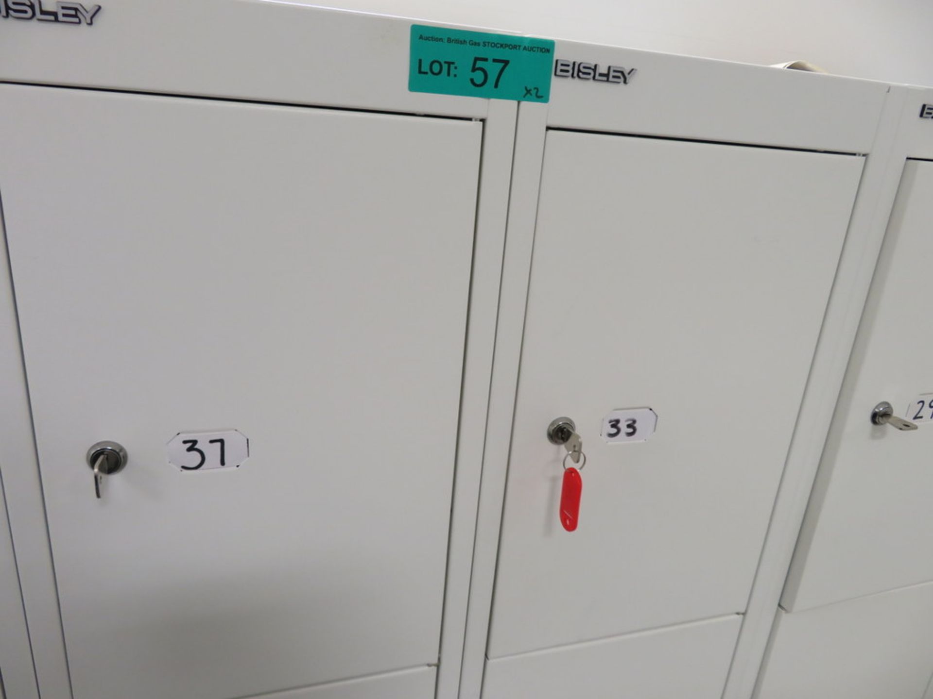 2x Bisley 4 Compartment Personnel Locker. - Image 2 of 4