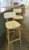 6x Canteen Wooden Stools.