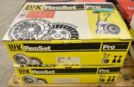 2x LUK Repset Pro Clutch Kits - please see pictures for examples of make and model numbers