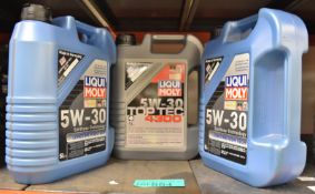 3x Liqui Moly 5W-30 Motor Oil (2x Longtime High Tech & 1x Toptec 4300) - 5L