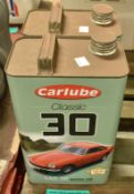 2x Carlube Classic 30 SAE 30 Motor Oil - 4.55L