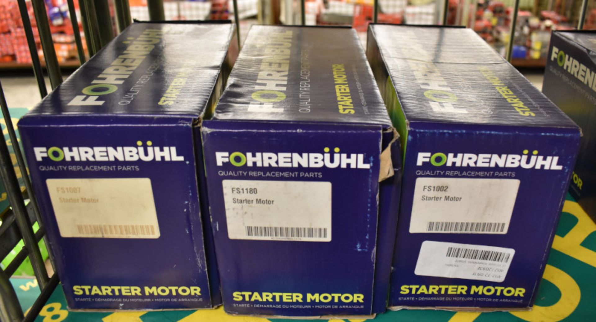 3x Fohrenbuhl Starter Motors - please see pictures for examples of make and model numbers