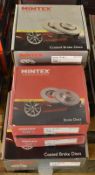 6x Mintex Brake Disc Sets (4x Coated) - please see pictures for examples of make and models