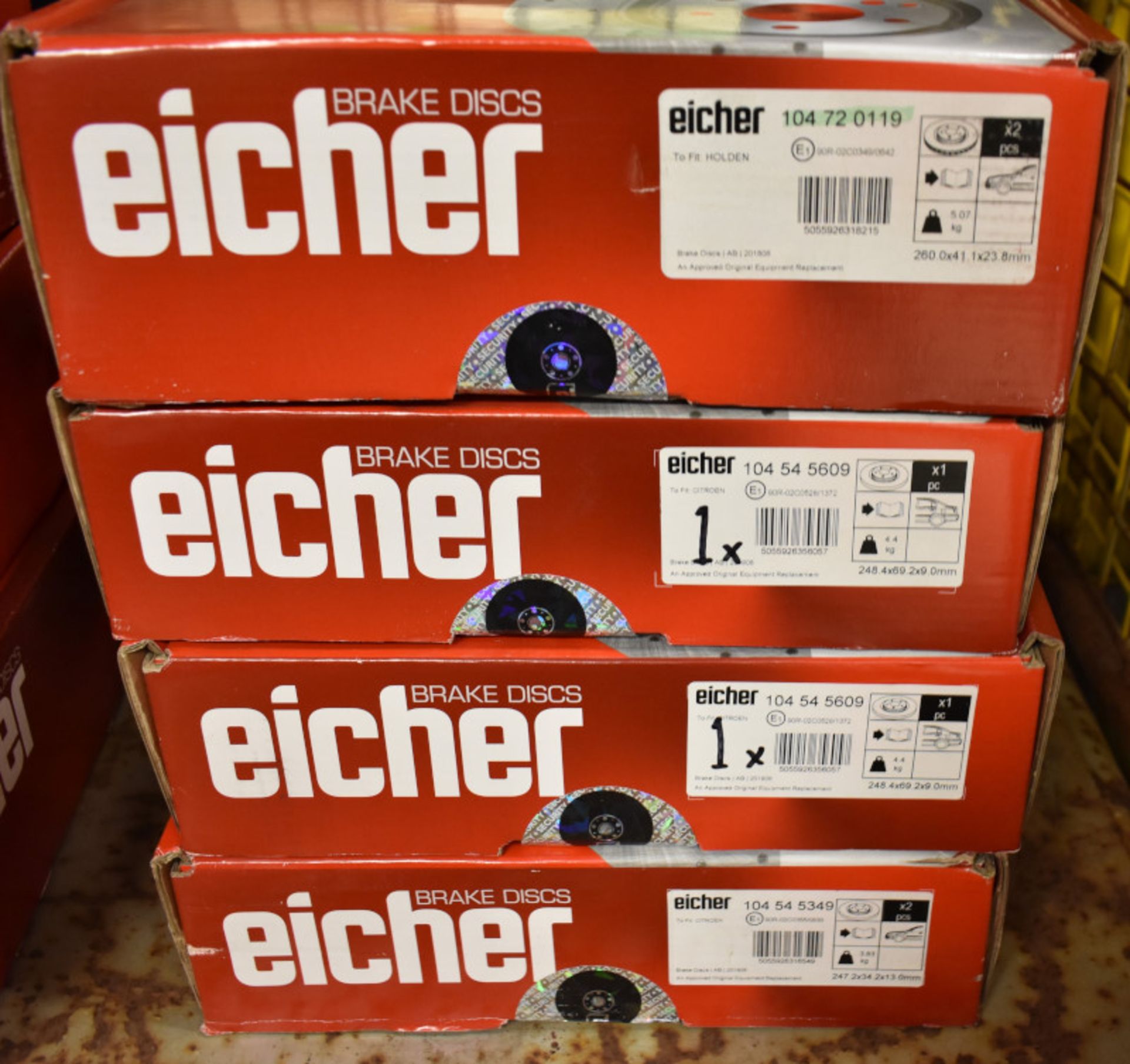 Various Brake Disc Sets - Eicher, Don - please see pictures for examples of make and model - Image 7 of 9