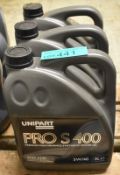 3x Unipart Pro S 400 Premium Performance Synthetic Motor Oil - 5W/40 - 5L