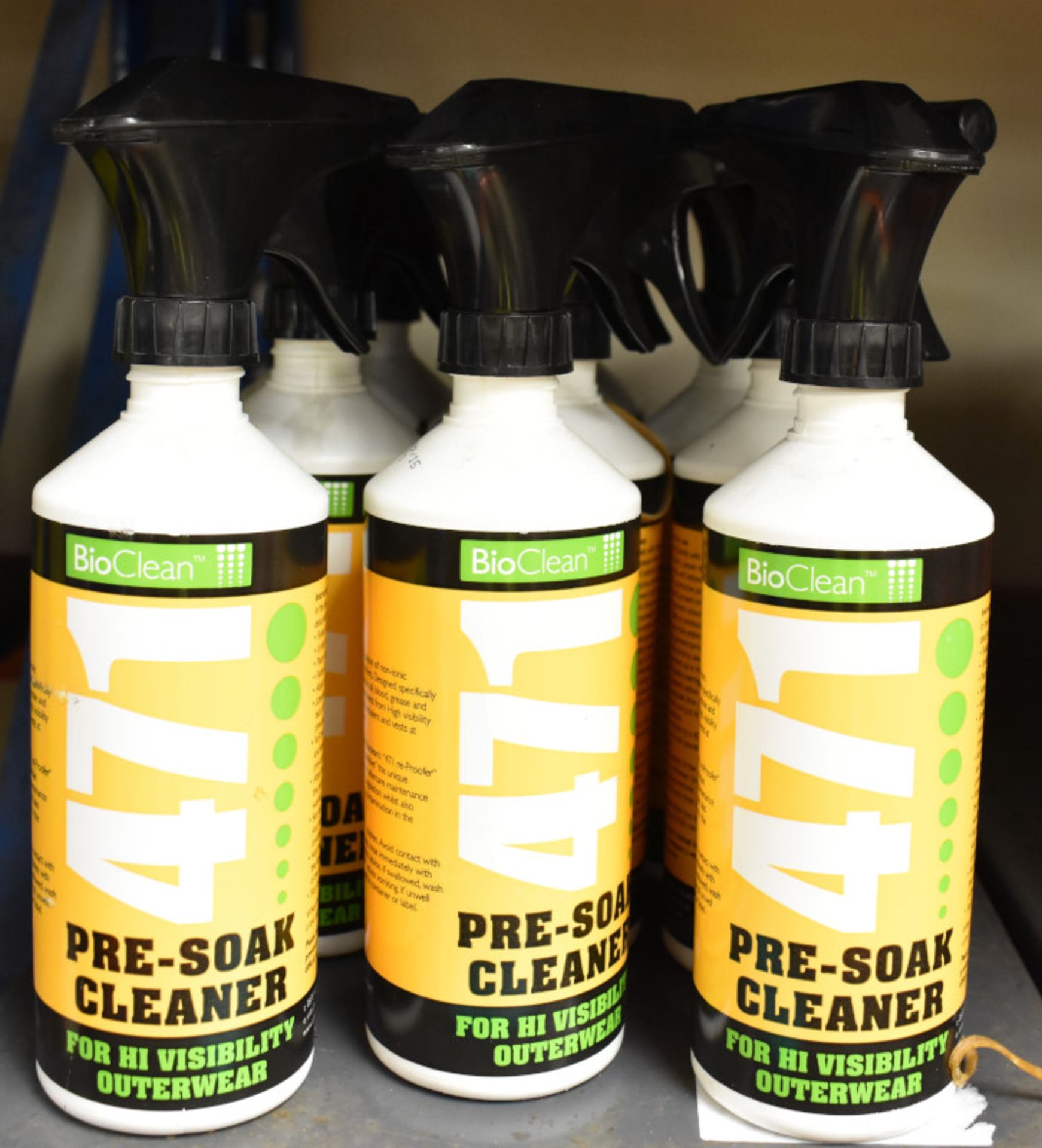 12x BioClean 471 Pre-soak Cleaner for Hi Visibility Outerwear - 400ml spray bottles