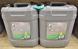 2x G Force Fully Synthetic 5W-30 Longlife Engine Oil - 20L