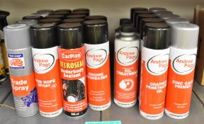 5x Tetrosyl Trade Spray - 500ml (2x Grey Primer, 1x Matt Black, 1x Gloss White) & more