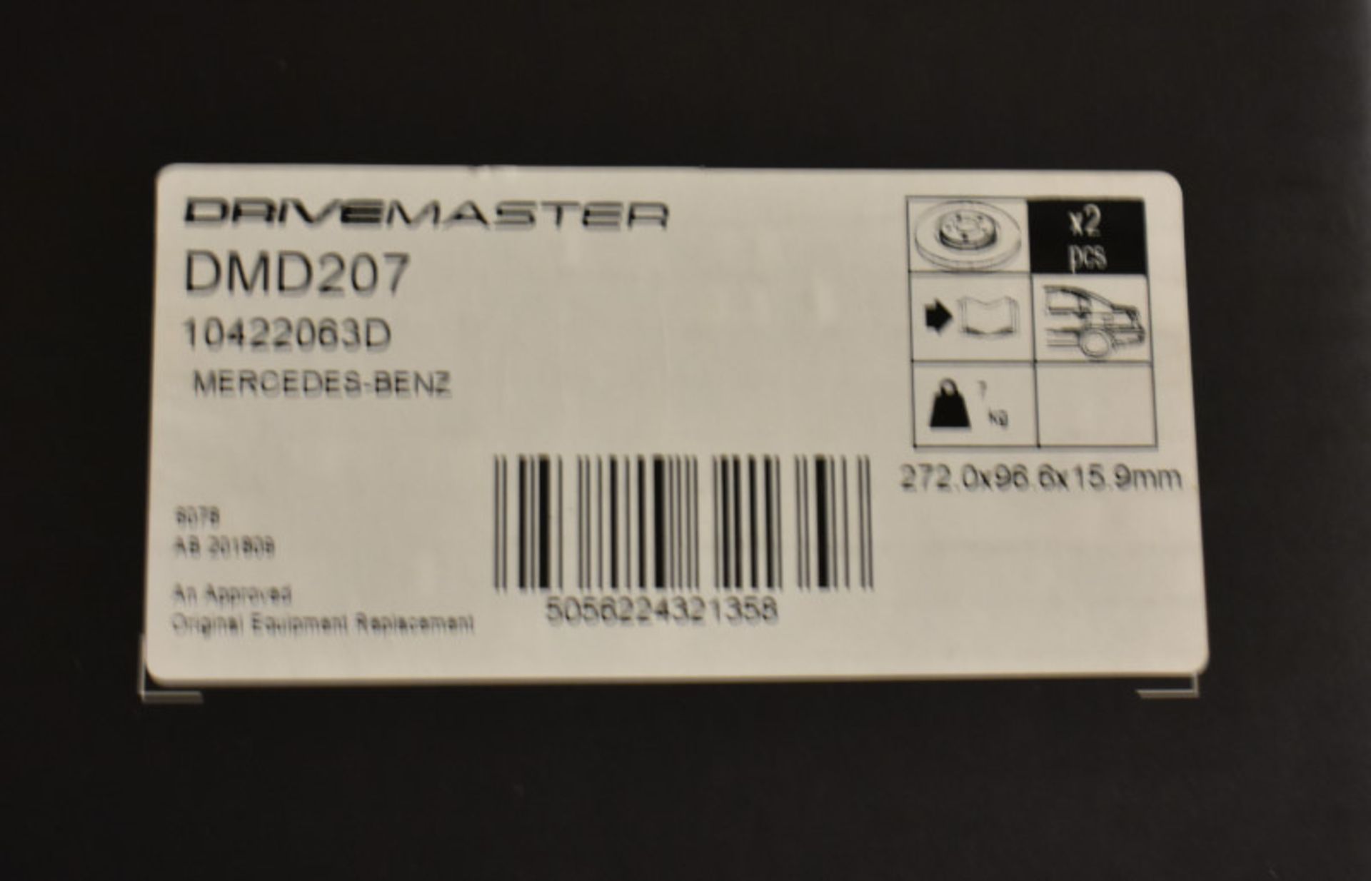 5x Brake Disc Sets - please see pictures for examples of make and model numbers - Image 4 of 4