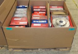 Brake Disc Set assortment - please see pictures for examples of make and model numbers