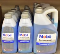 12x Mobil Screenwash (concentrate) - 1L & 5x Ready Mixed - 2L