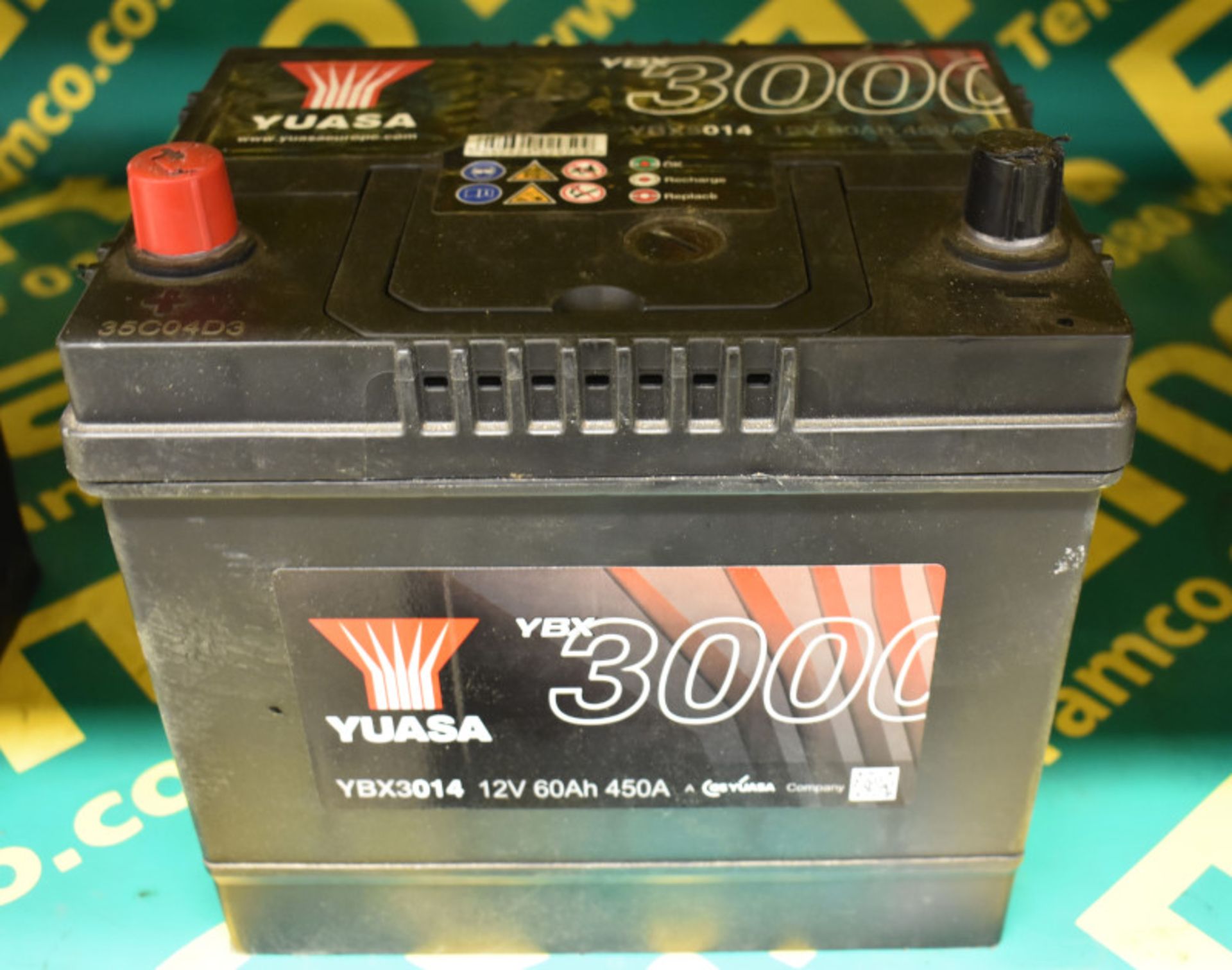 Yuasa YBX3027 12v 60Ah 550A, Yuasa YBX3014 12v 60Ah 450A & Yuasa YBX1012 12v 45Ah 380A Batteries - Image 3 of 4