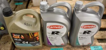 1x Carlube Triple R Fully Synthetic R-Tec 17 - 5W-30 Motor Oil - 5L, 1x R-Tec 3 and more in desc.