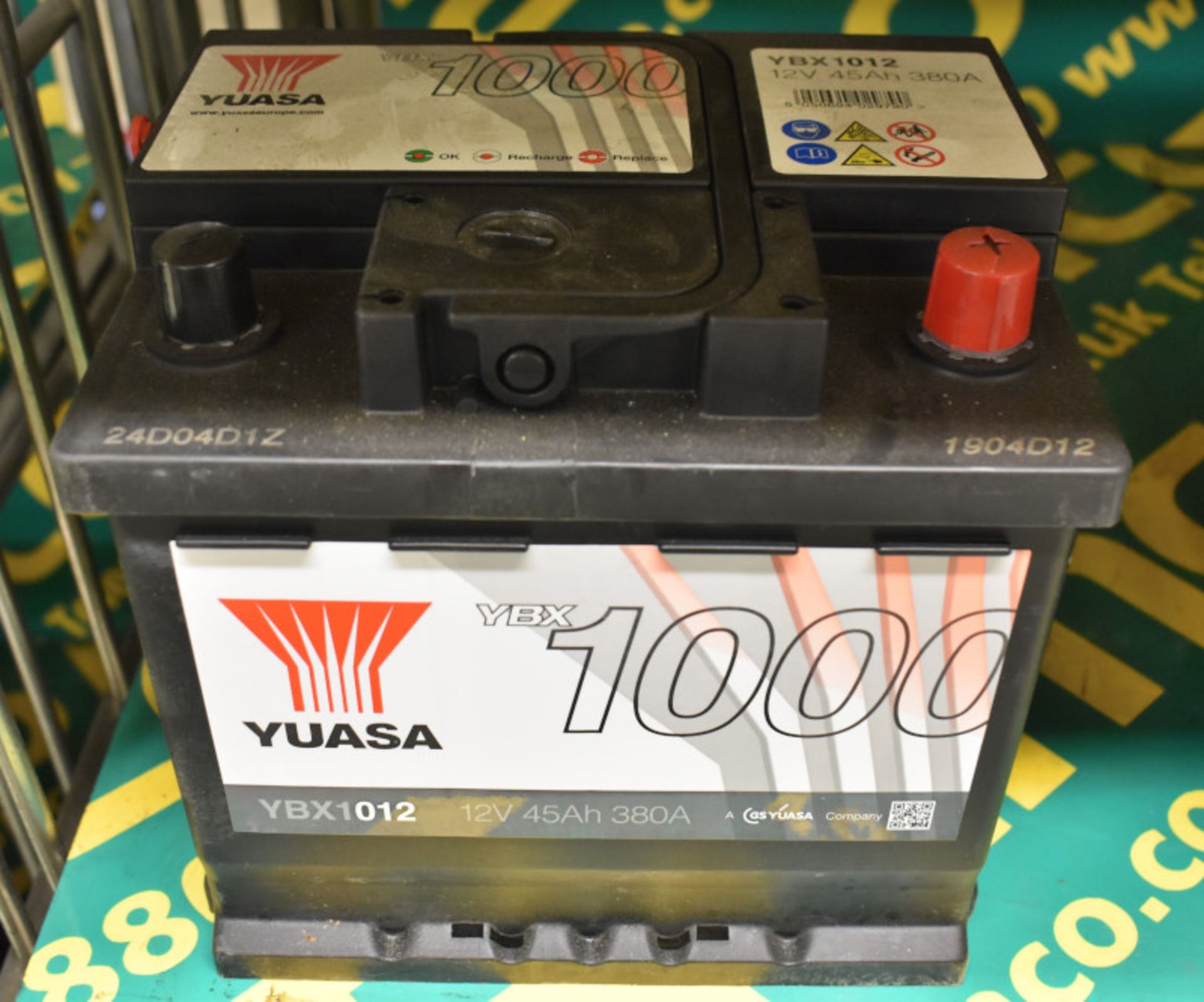 Yuasa YBX3027 12v 60Ah 550A, Yuasa YBX3014 12v 60Ah 450A & Yuasa YBX1012 12v 45Ah 380A Batteries - Image 4 of 4