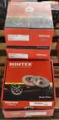 5x Mintex Brake Disc Sets - please see pictures for examples of make and model numbers