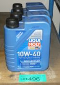 4x Liqui Moly 10W-40 Low Friction Motor Oil - 1L