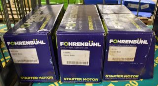 3x Fohrenbuhl Starter Motors - please see pictures for examples of make and model numbers