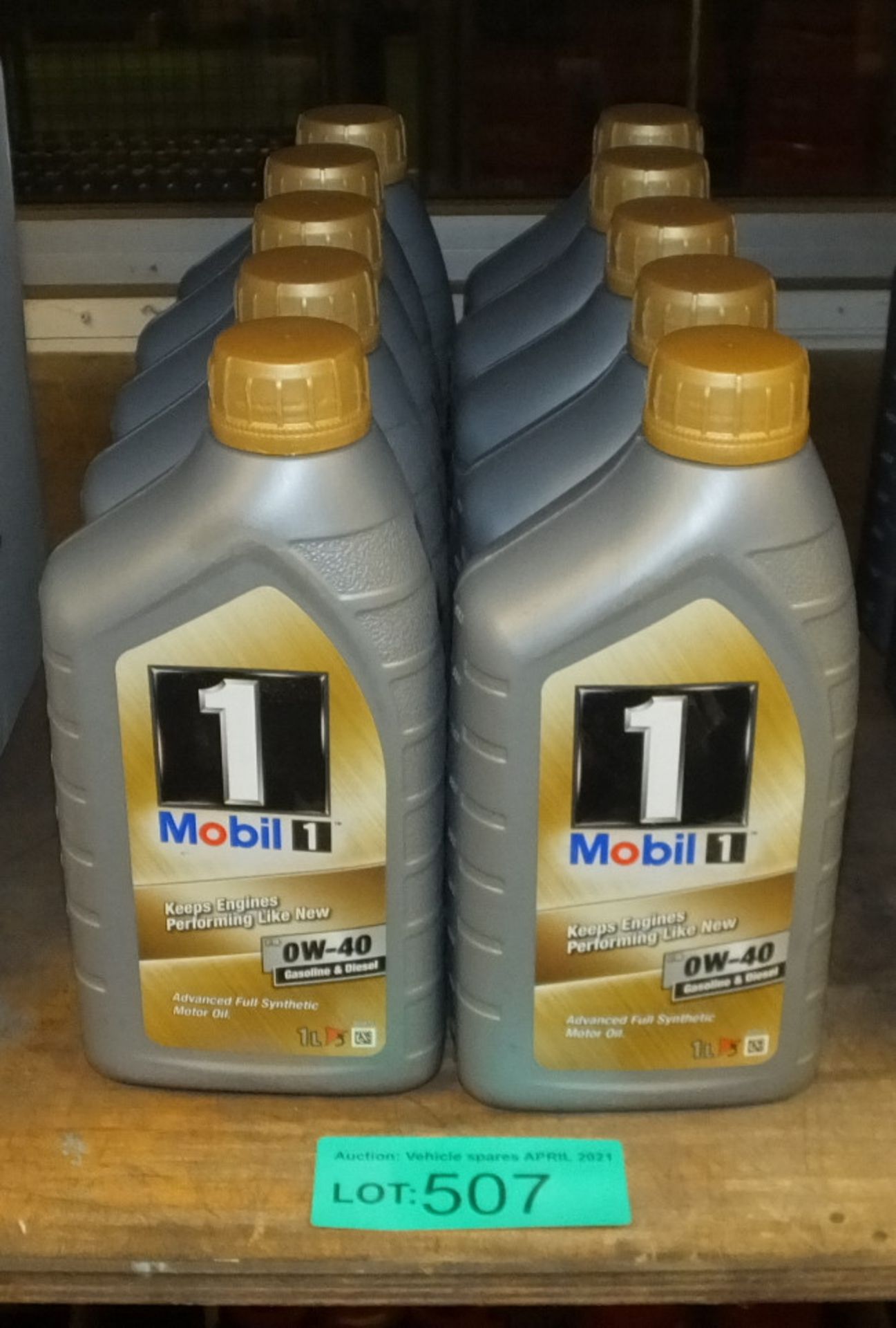 10x Mobil 1 FS 0W-40 Advanced Full Synthetic Motor Oil - 1L