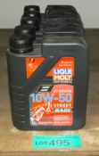 5x Liqui Moly 4T Synth 10W-50 Street Race Motor Oil - 1L