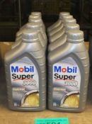 10x Mobil Super 3000 Fully Synthetic 5W-40 Motor Oil - 1L