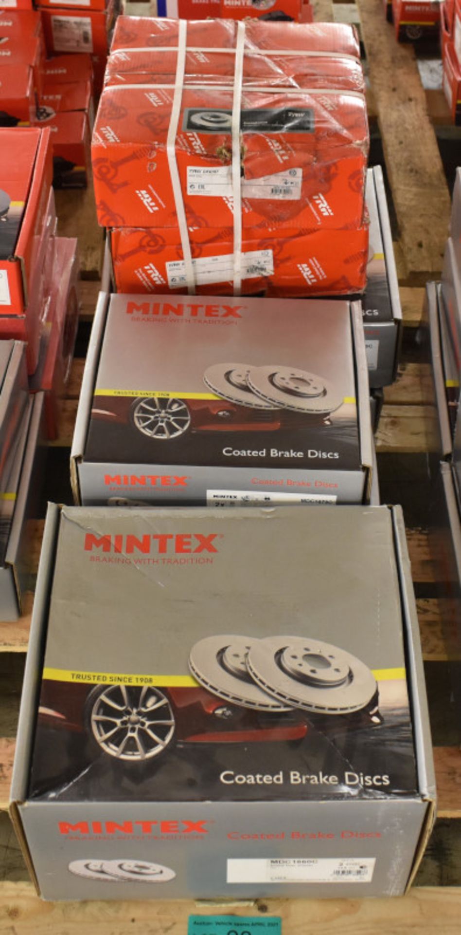 7x Brake Disc Sets (5x Mintex Coated & 2x TRW) - please see pictures for examples of makes