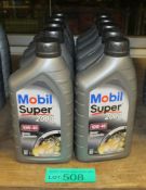 10x Mobil Super 2000 10W-40 Semi-Synthetic Motor Oil - 1L