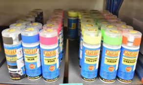 Hycote Spray Paint assortment - Please see pictures for colours/finishes