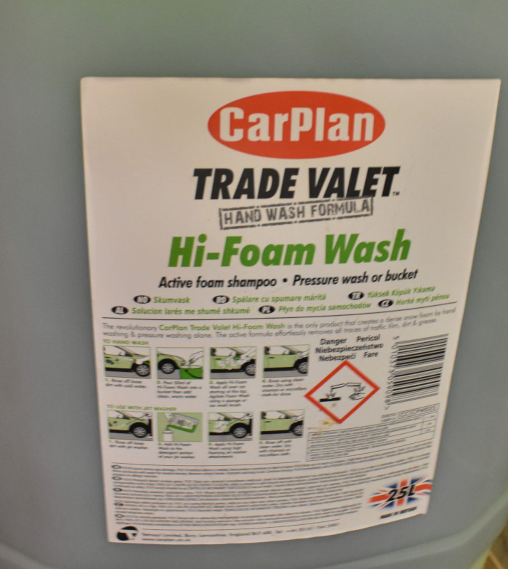 2x Carplan Trade Valet Wheel Cleaner 25L & 1x Carplan Hi-foam Wash 25L - Image 3 of 3