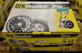 2x LUK Repset Pro Clutch Kits - please see pictures for examples of make and model numbers