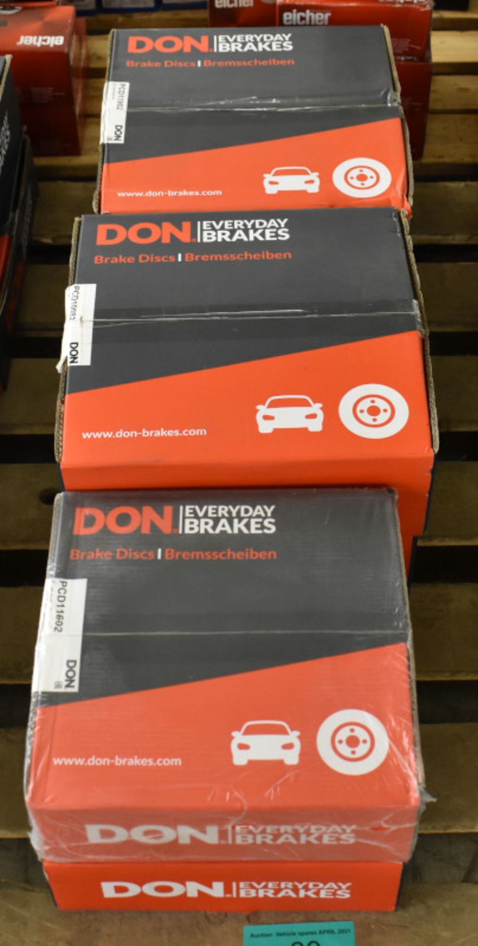 6x Don Brake Disc Sets - please see pictures for examples of make and model numbers