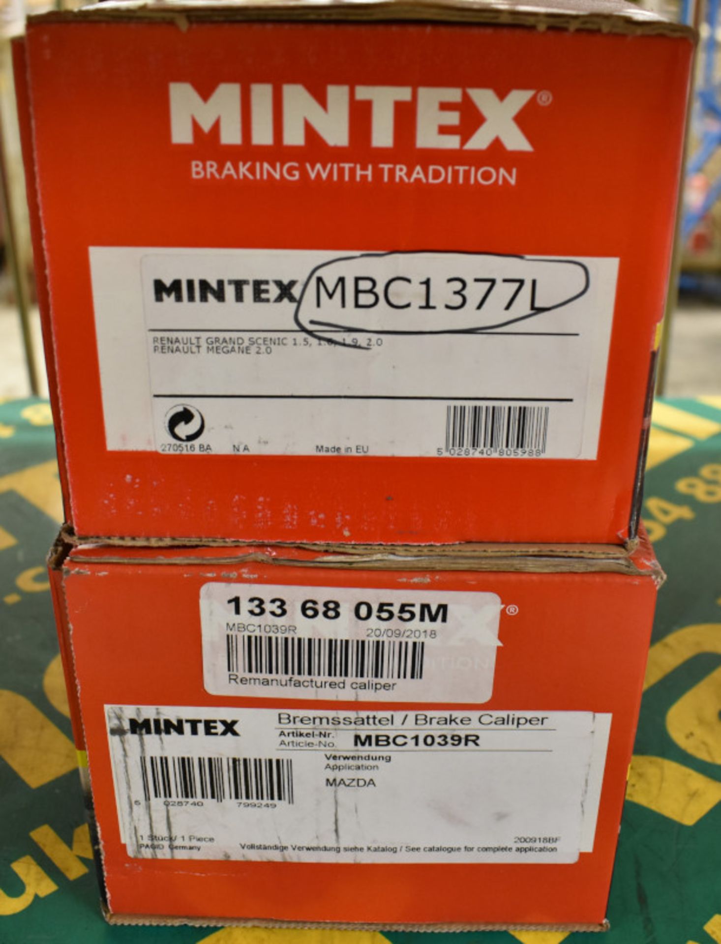 Mintex MBC1377L & MBC1039R Brake Calipers - please see pictures for examples of make and models - Image 2 of 2