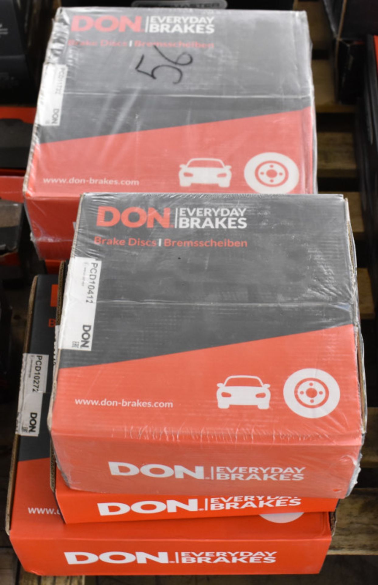 5x Don Brake Disc Sets - please see pictures for examples of make and model numbers