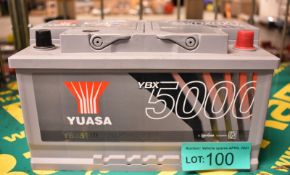 Yuasa YBX5110 12v 85Ah 800A Battery