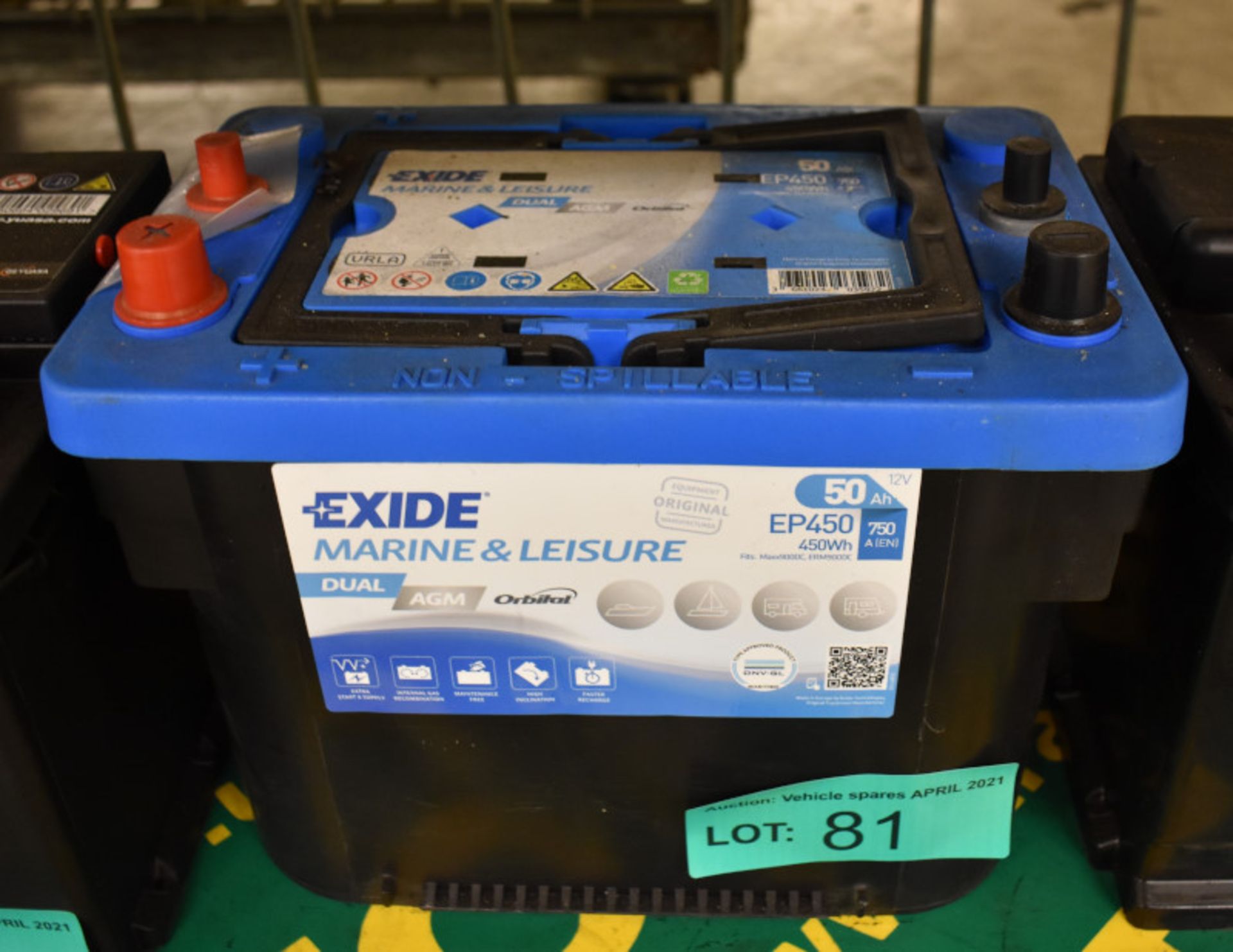 Exide EP450 Marine & Leisure Battery