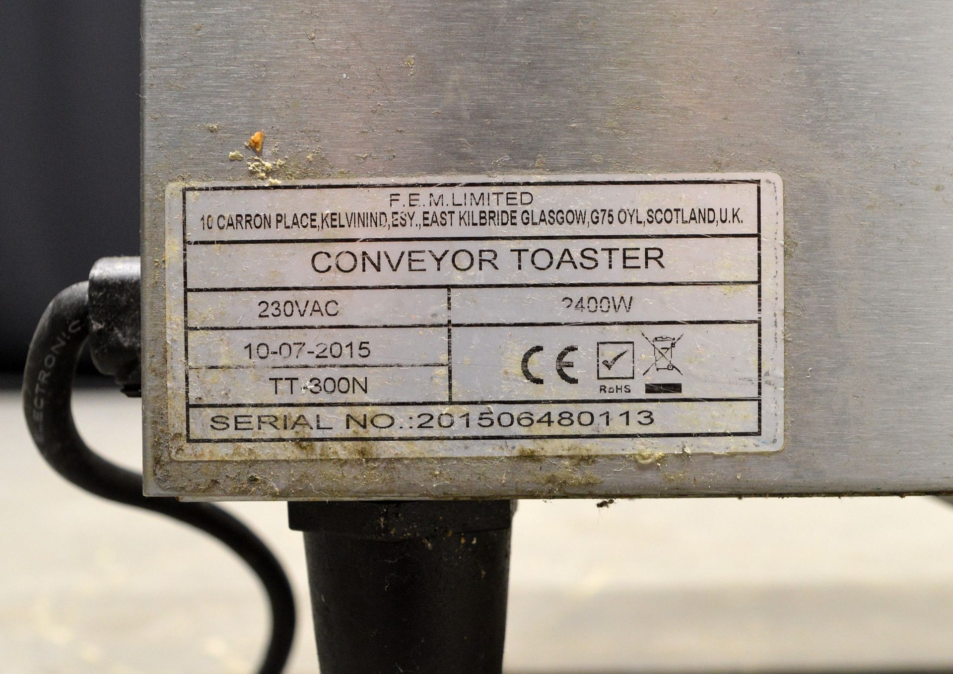 Fortius TT300-N Conveyor Toaster - Image 5 of 5