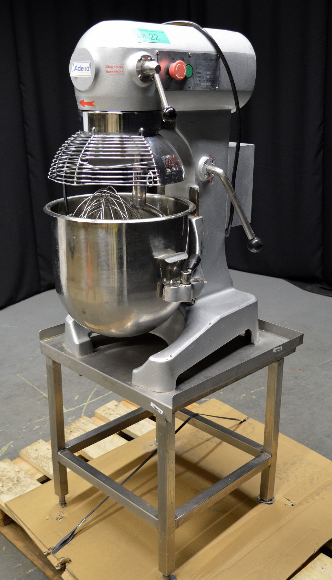 Adexa M20A Dough Mixer with Stand, single phase electric - Image 3 of 10