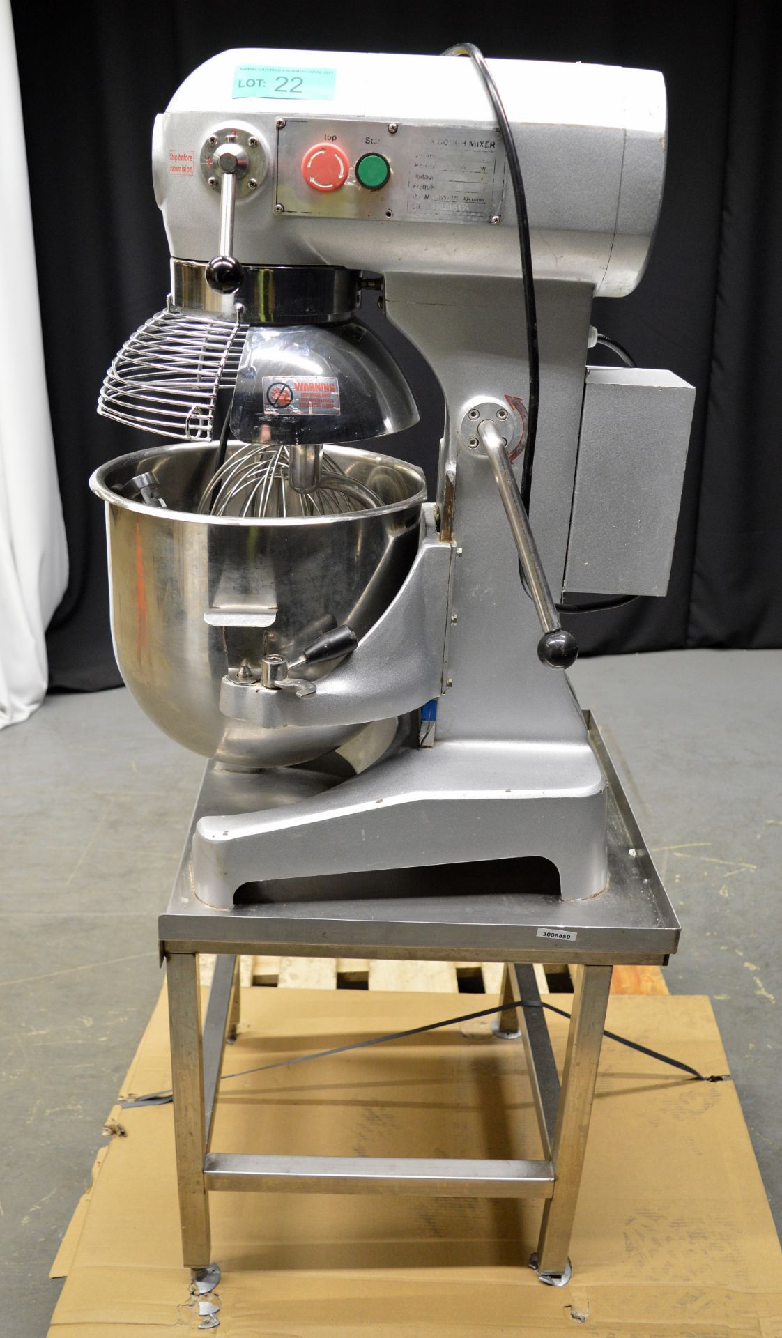 Adexa M20A Dough Mixer with Stand, single phase electric - Image 7 of 10