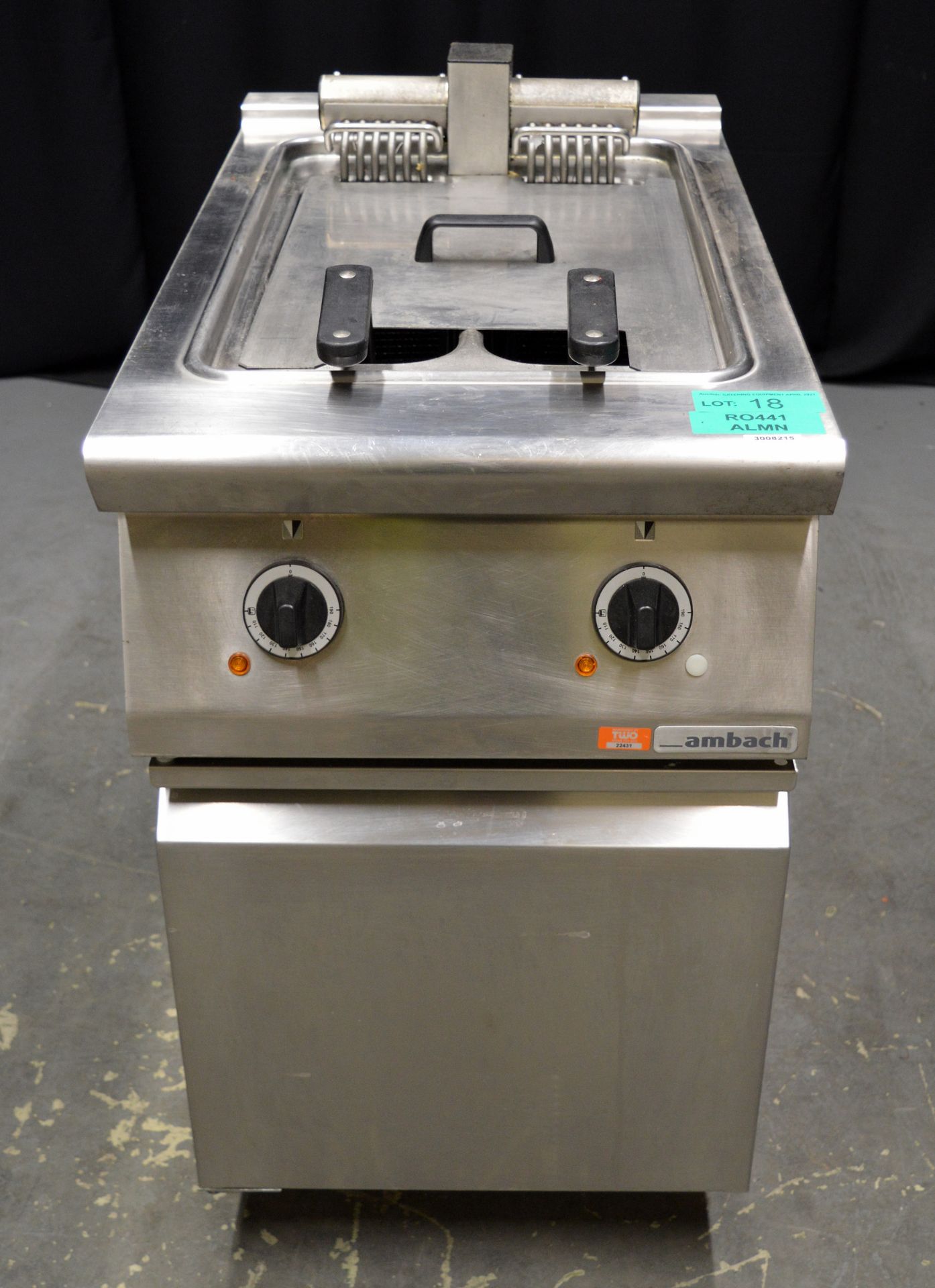 Ambach 8EF2/50 Twin Fryer, 3 phase electric