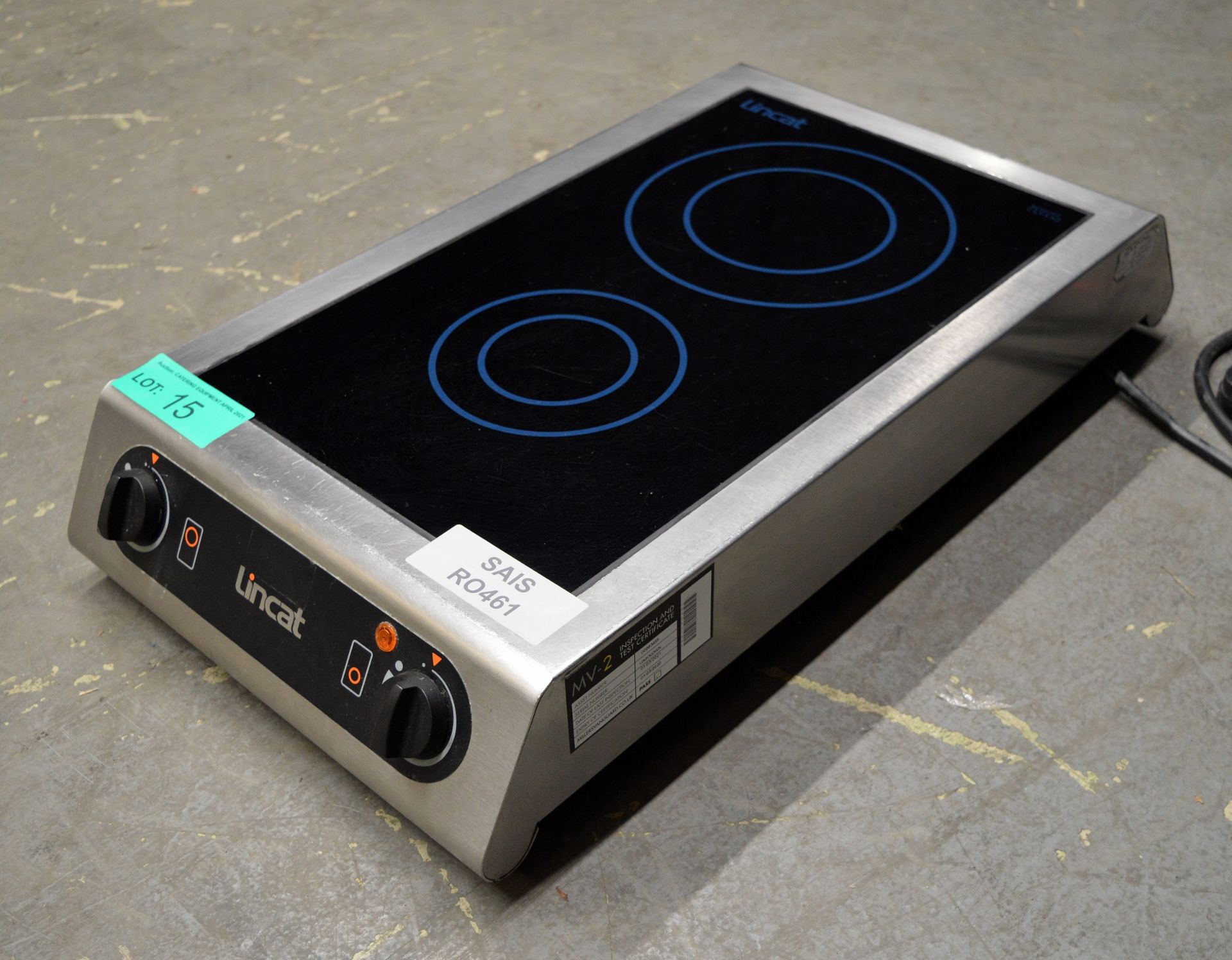 Lincat IH21 Twin Induction Hob, single phase electric - Image 3 of 5