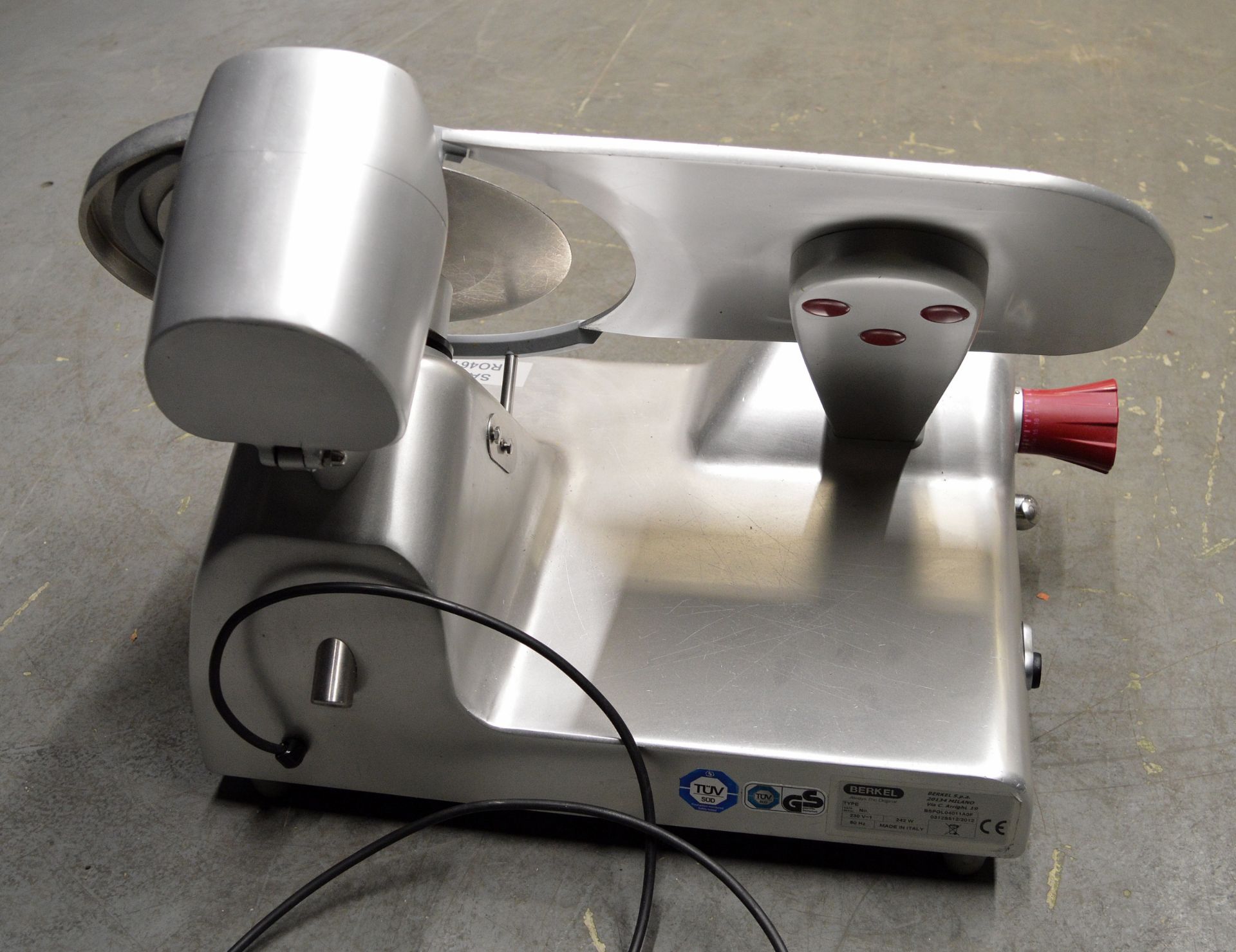 Berkel BSPGL04011A0F 12" Commercial Cooked Meat / Bacon Slicer, single phase electric - Image 4 of 5
