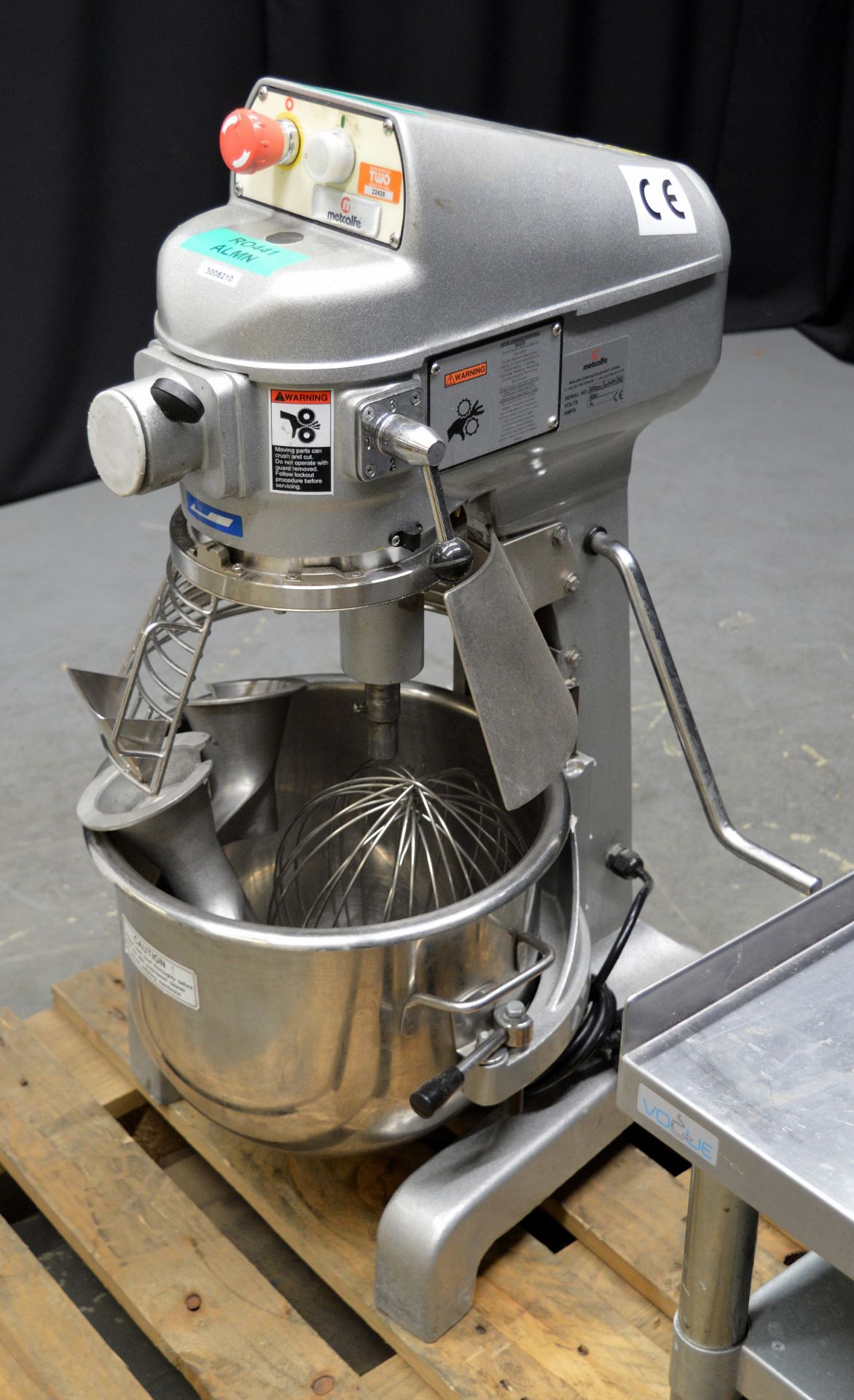 Metcalfe SP-200-B Heavy Duty Planetary Mixer with Stand, single phase electric - Image 3 of 10