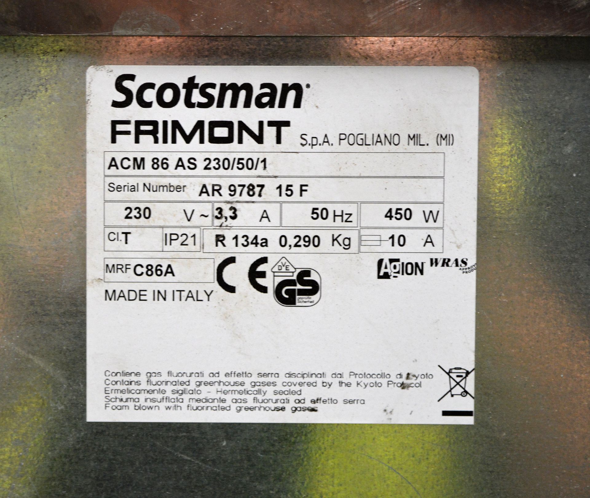 Scotsman ACM 86 AS 230/50/1 self contained ice machine, single phase electric - Image 7 of 7