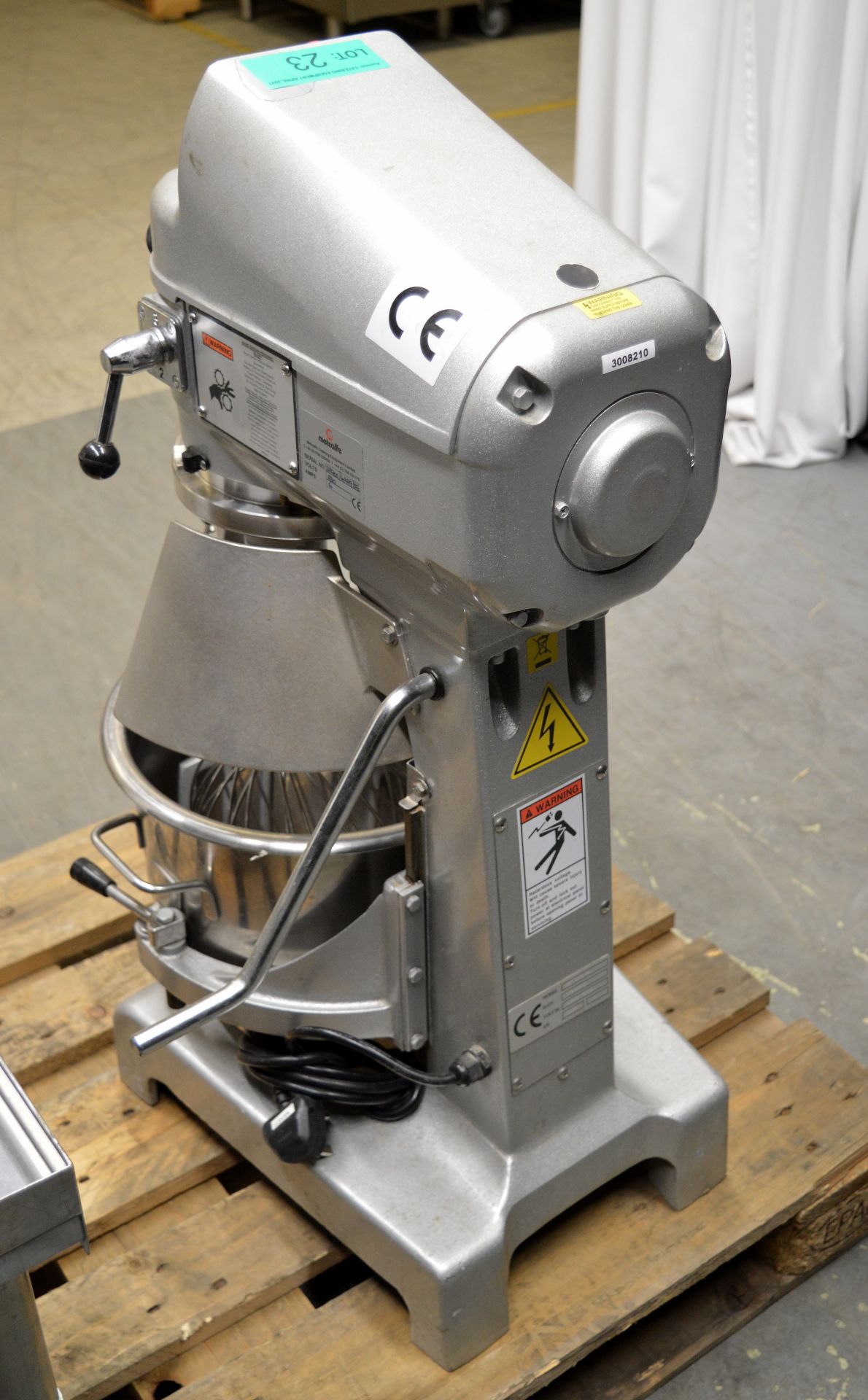 Metcalfe SP-200-B Heavy Duty Planetary Mixer with Stand, single phase electric - Image 6 of 10