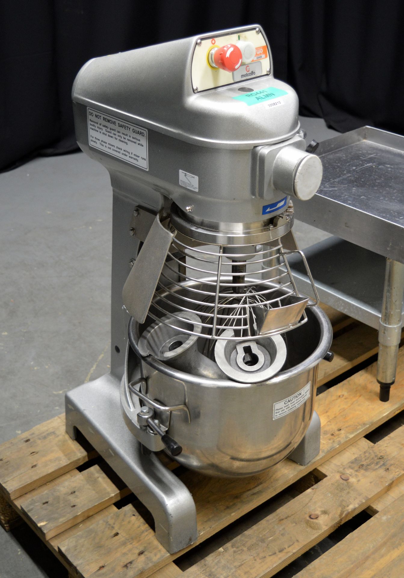 Metcalfe SP-200-B Heavy Duty Planetary Mixer with Stand, single phase electric - Image 2 of 10